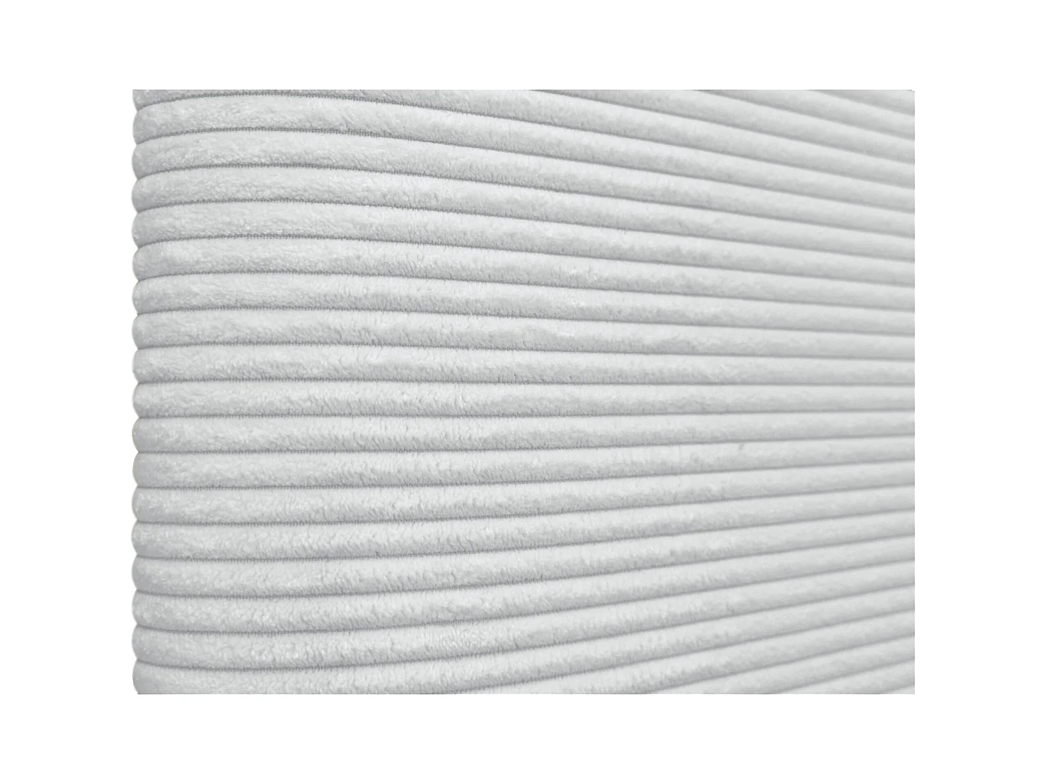 DHOME Tête de Lit Velours Côtelé Uni avec Boutons 160x50 Lits 150/160 - Blanc