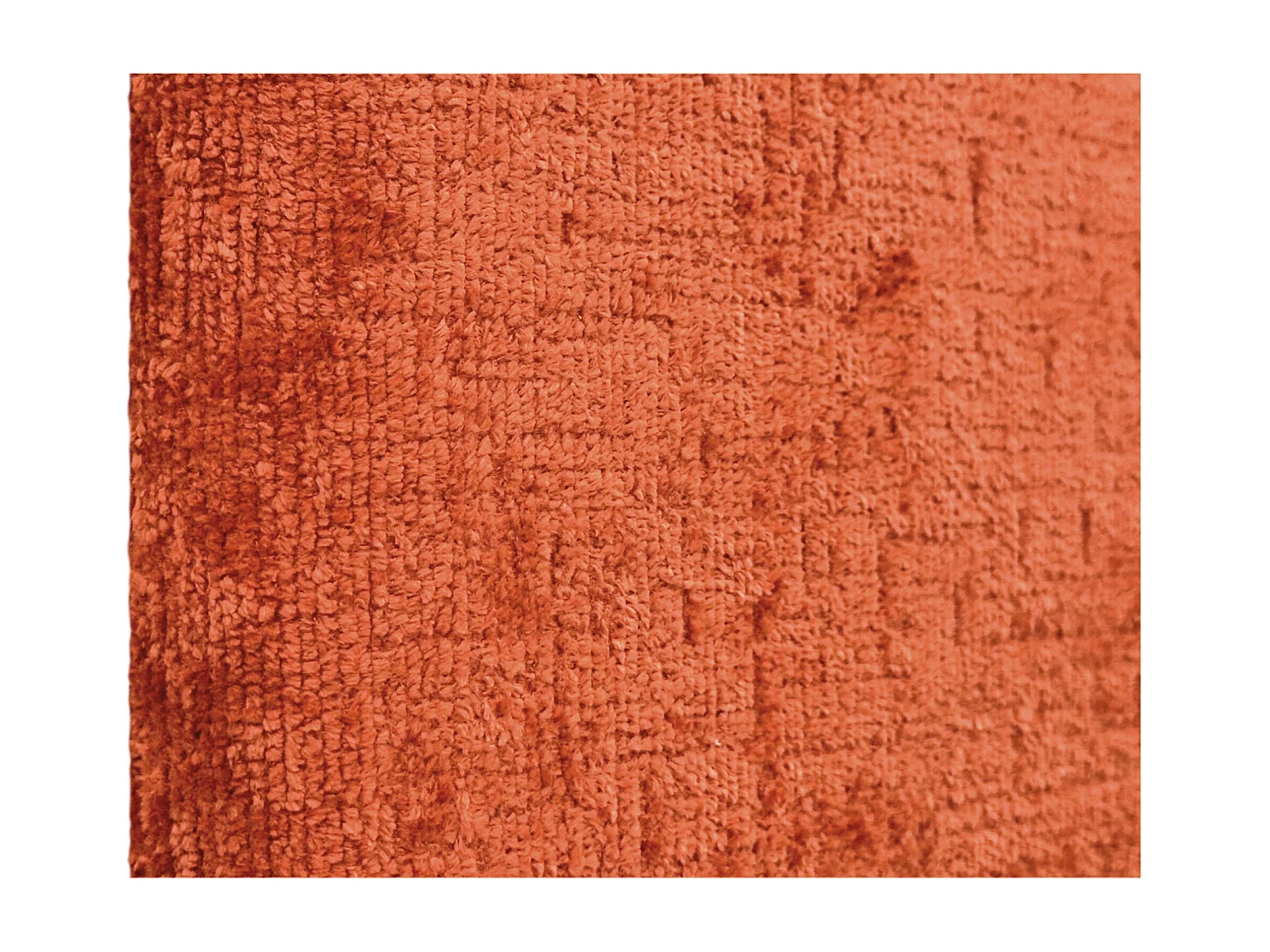 DHOME Tête de Lit Laine Naturelle 110x105cm avec Pieds de Lit 105/110 - Orange