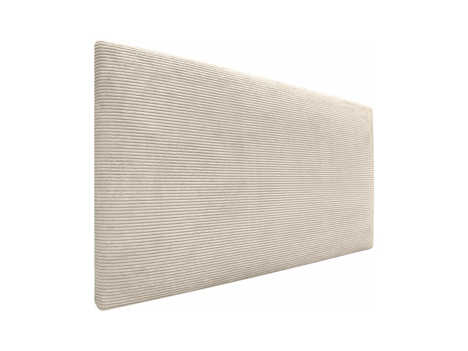 DHOME Tête de Lit Velours Côtelé Uni 110x60 Lits 105 - Beige