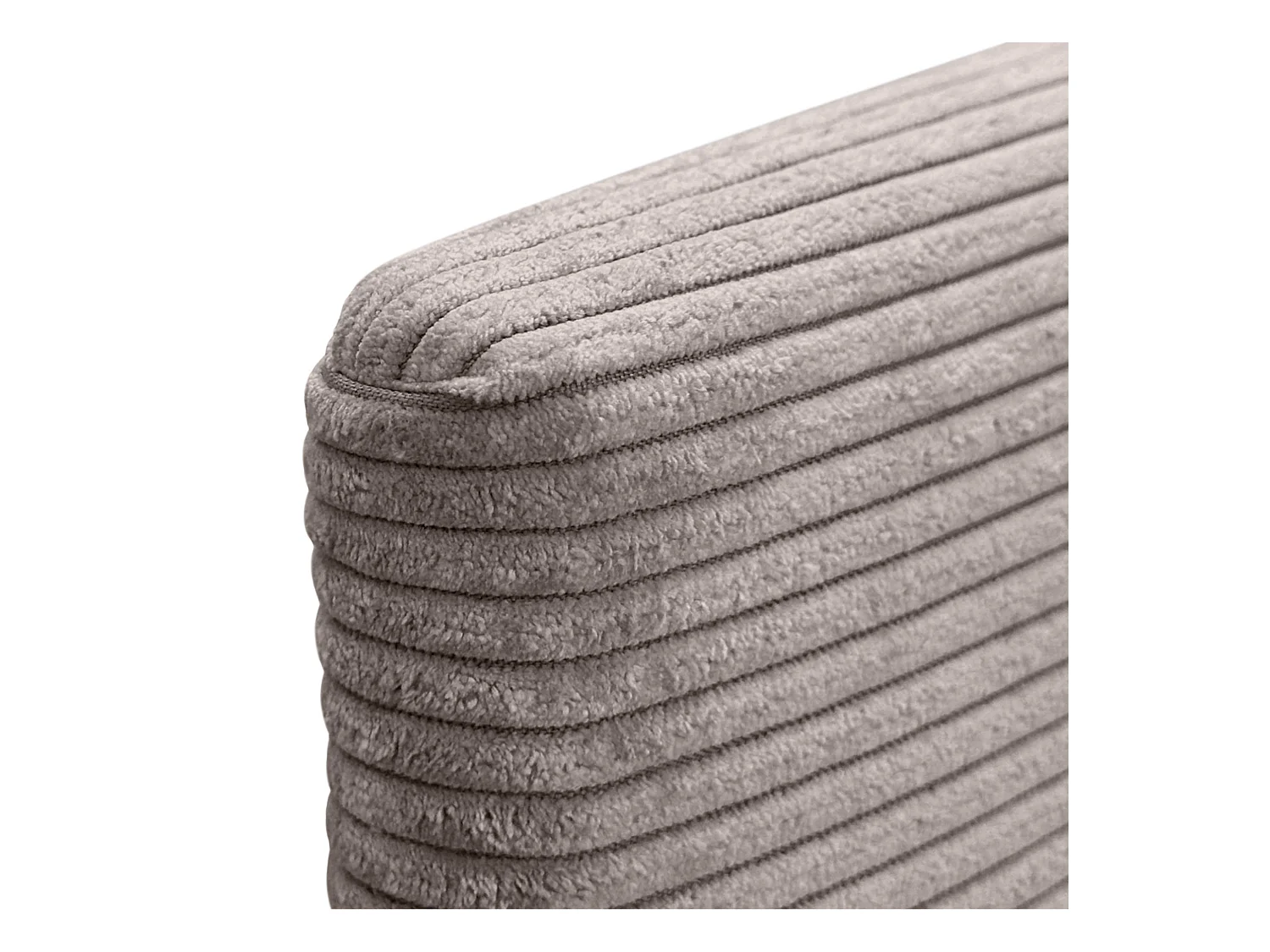 DHOME Testiera in velluto a coste liscio 105x50 Letti 105 - Marrone