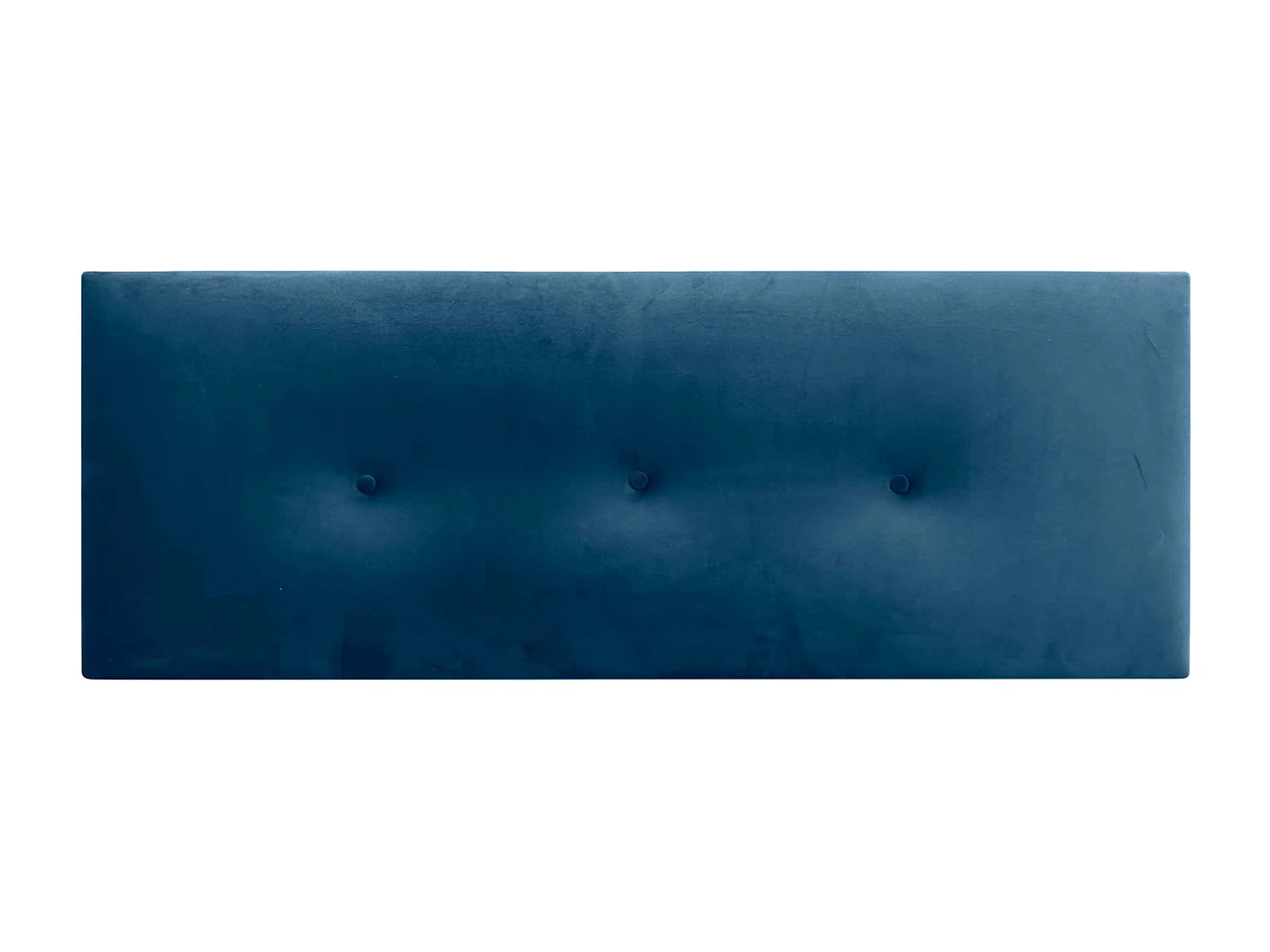DHOME Tête de Lit Velours Lisse avec Boutons 160x50 Lits 150/160 - Bleu