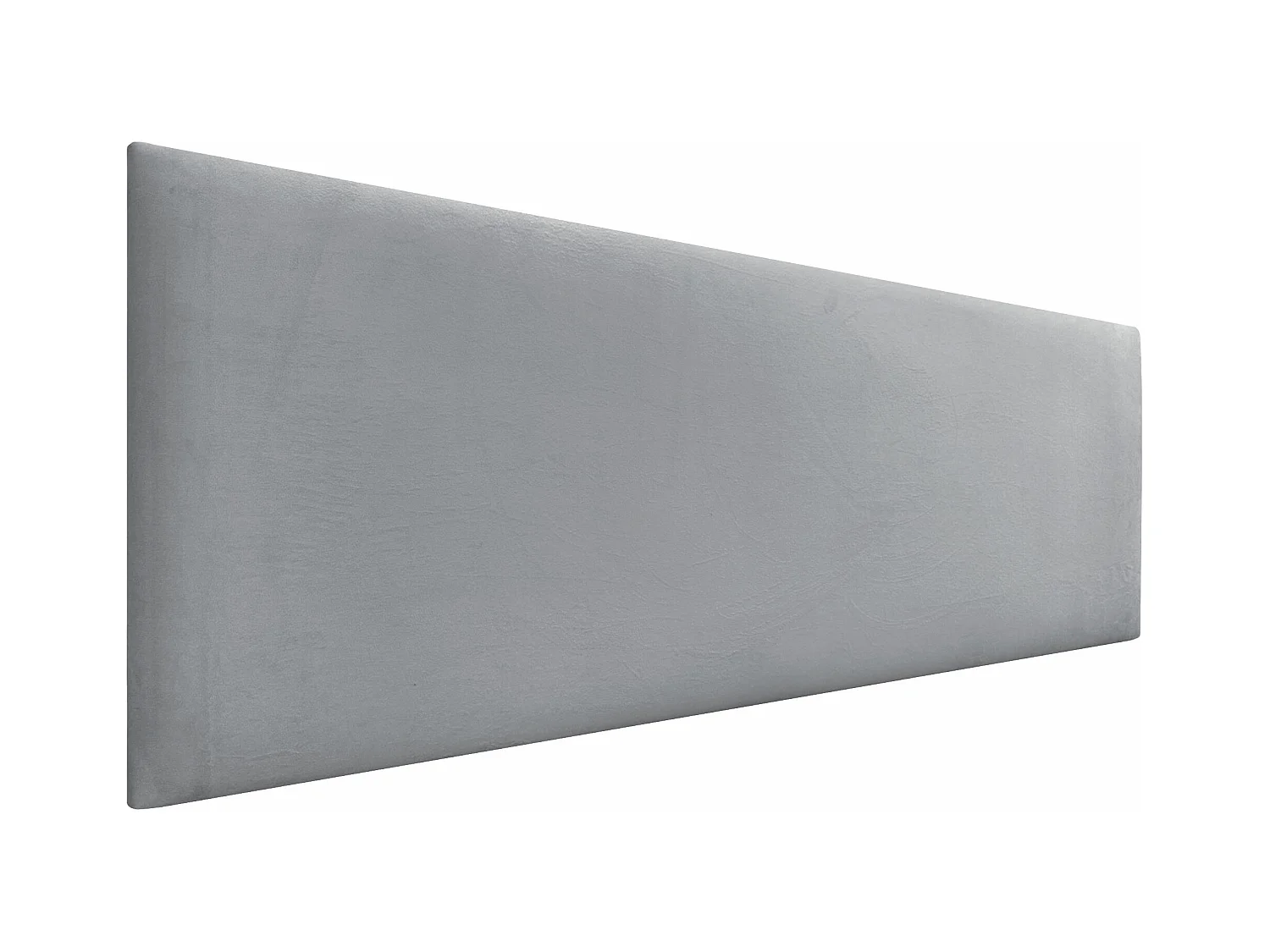 DHOME Tête de Lit Velours Lisse 150x60 Lits 150/160 - Gris Clair