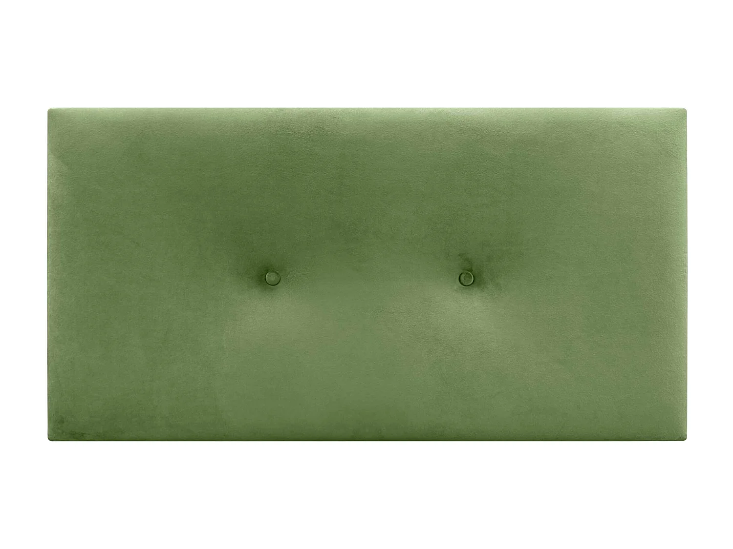 DHOME Cabecero de Terciopelo Liso con Botones 110x60 Camas 105 - Verde Selva