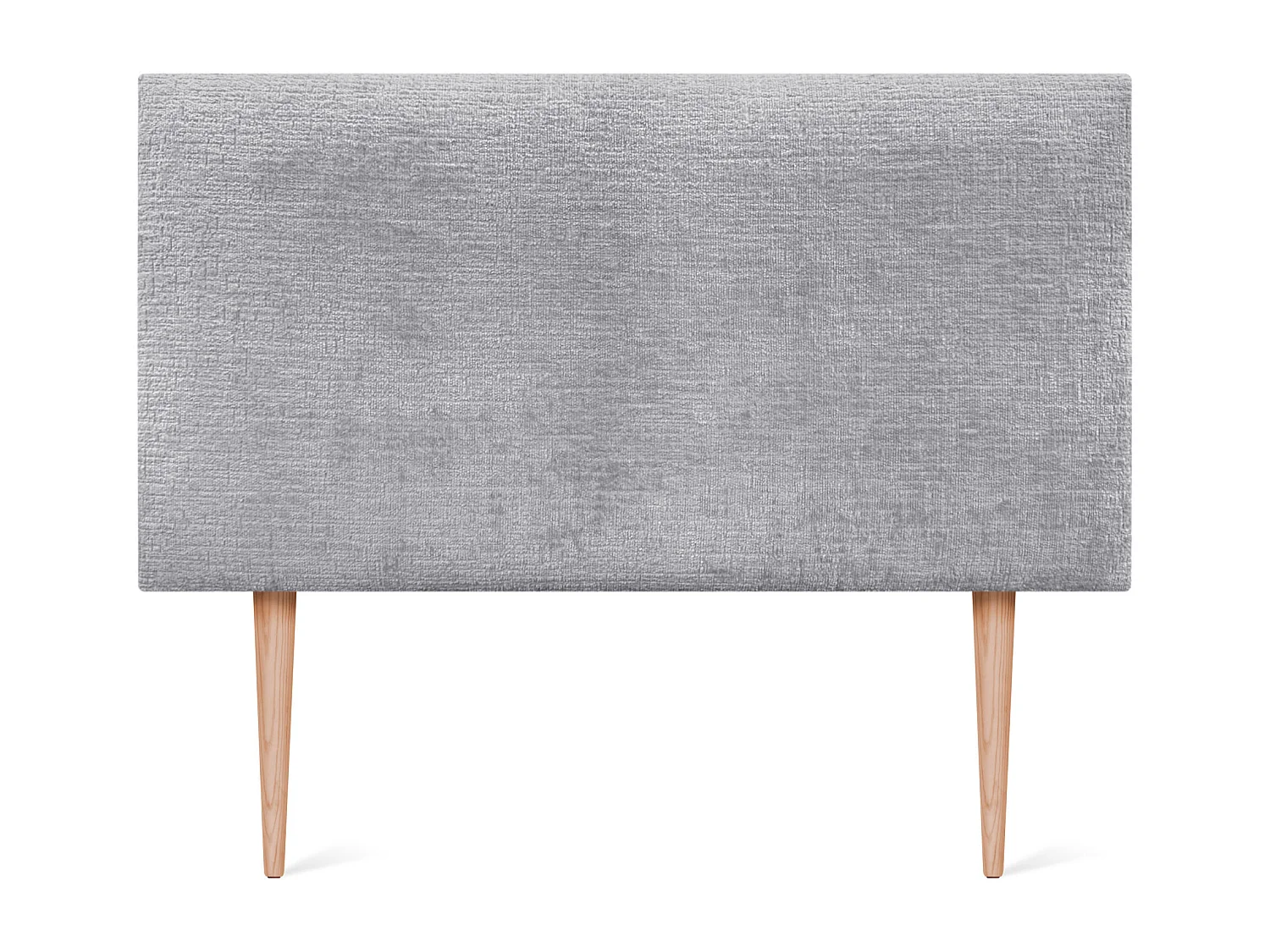 DHOME Testiera in Lana Naturale 110x105 cm con Gambe Letto 105/110 - Grigio Chiaro