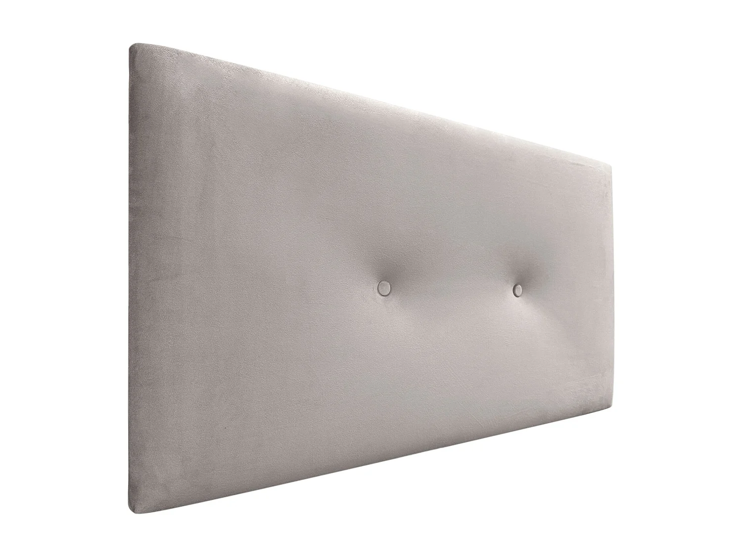 DHOME Glad fluwelen hoofdeinde met knopen 80x60 bedden 80/90 - Beige