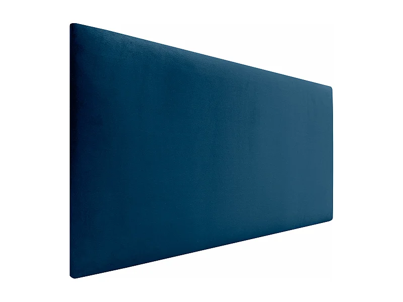 DHOME Kopfteil aus glattem Samt, 90 x 50 cm, Betten 80/90 – Blau