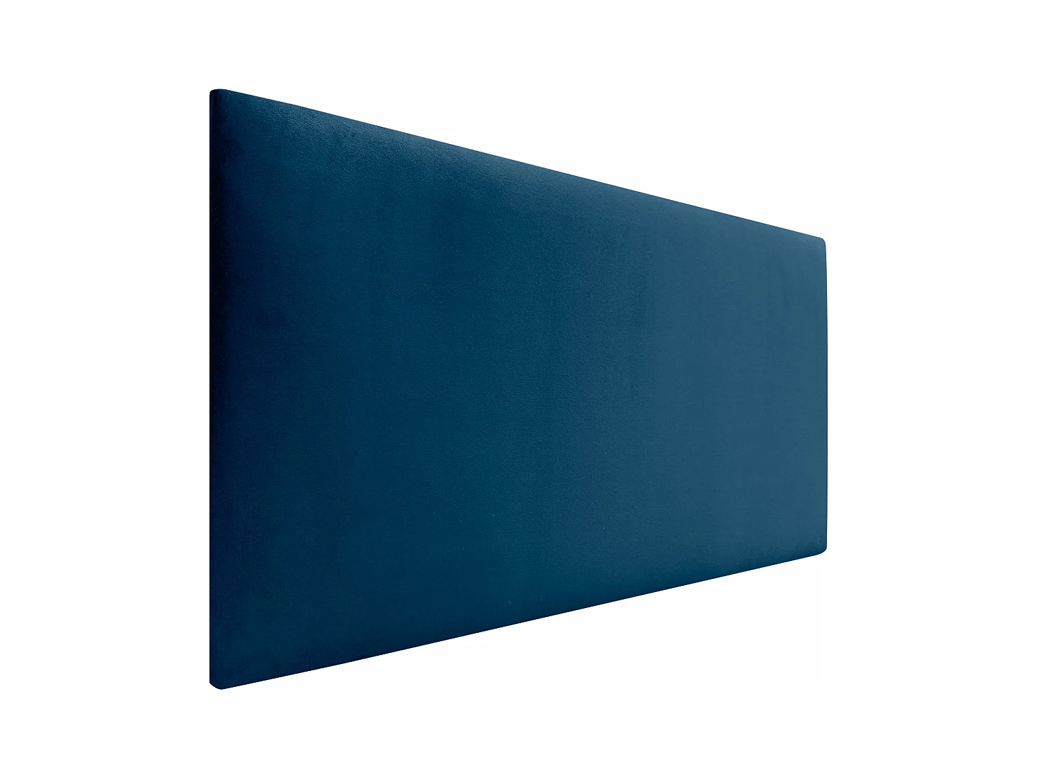 DHOME Tête de Lit Velours Lisse 90x50 Lits 80/90 - Bleu