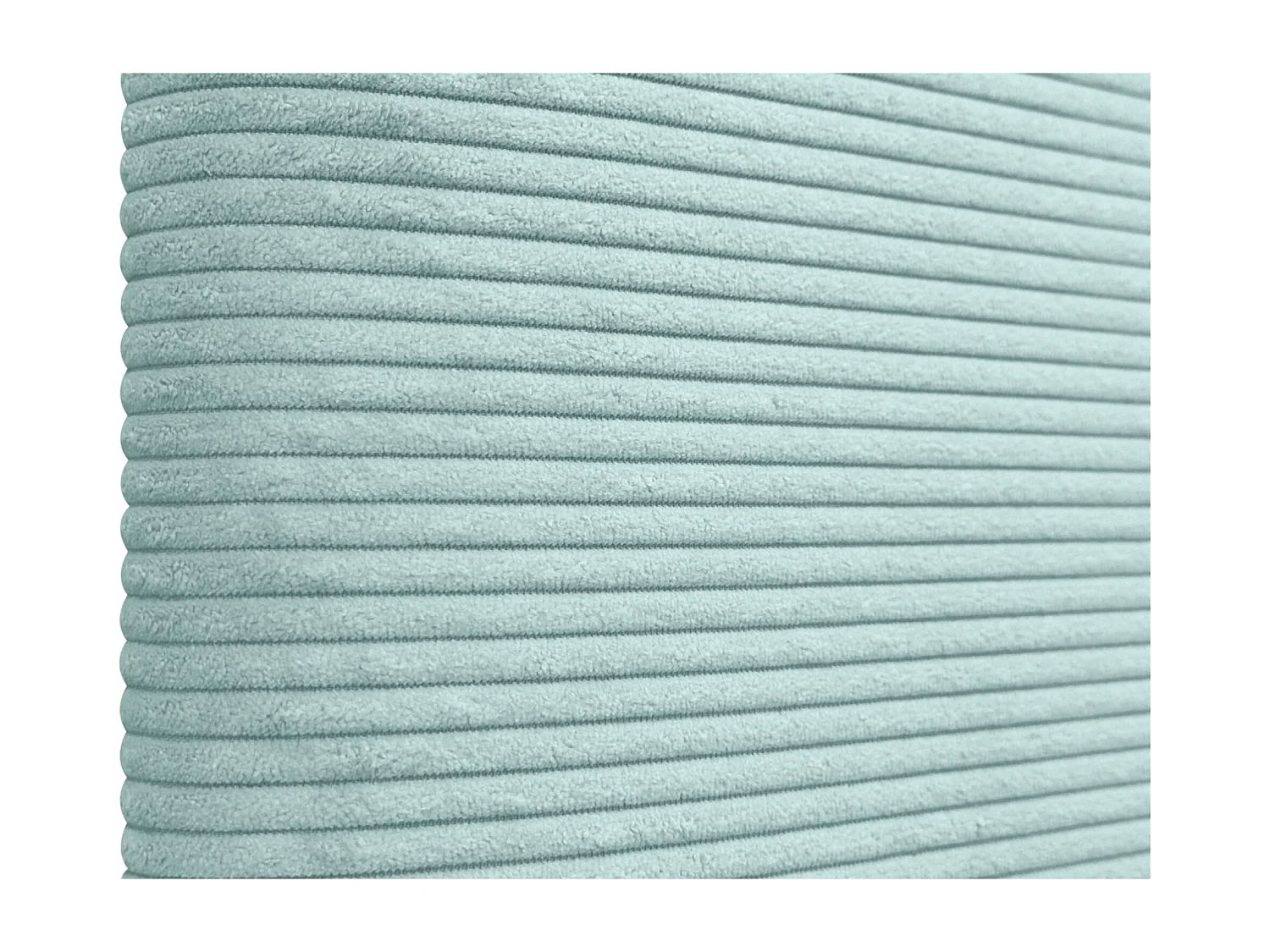 DHOME Tête de Lit Velours Côtelé Uni 95x60 Lits 80/90 - Vert Aqua