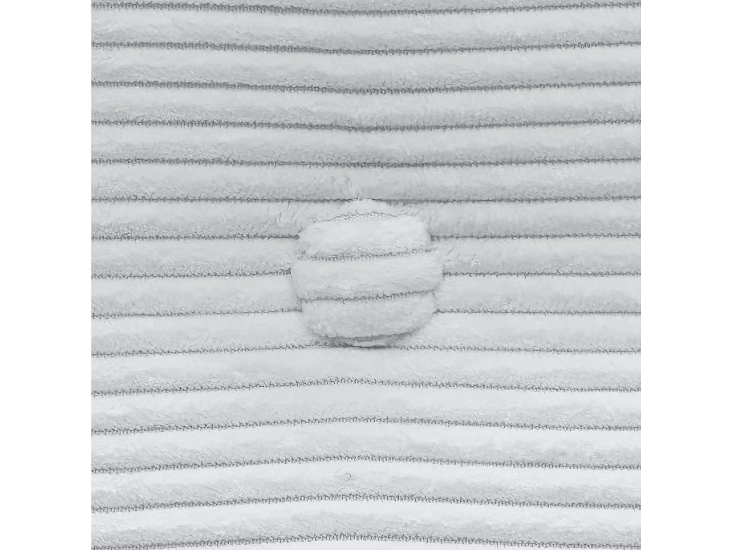 DHOME Tête de Lit Velours Côtelé Uni avec Boutons 145x60 Lits 120/135/140 - Blanc