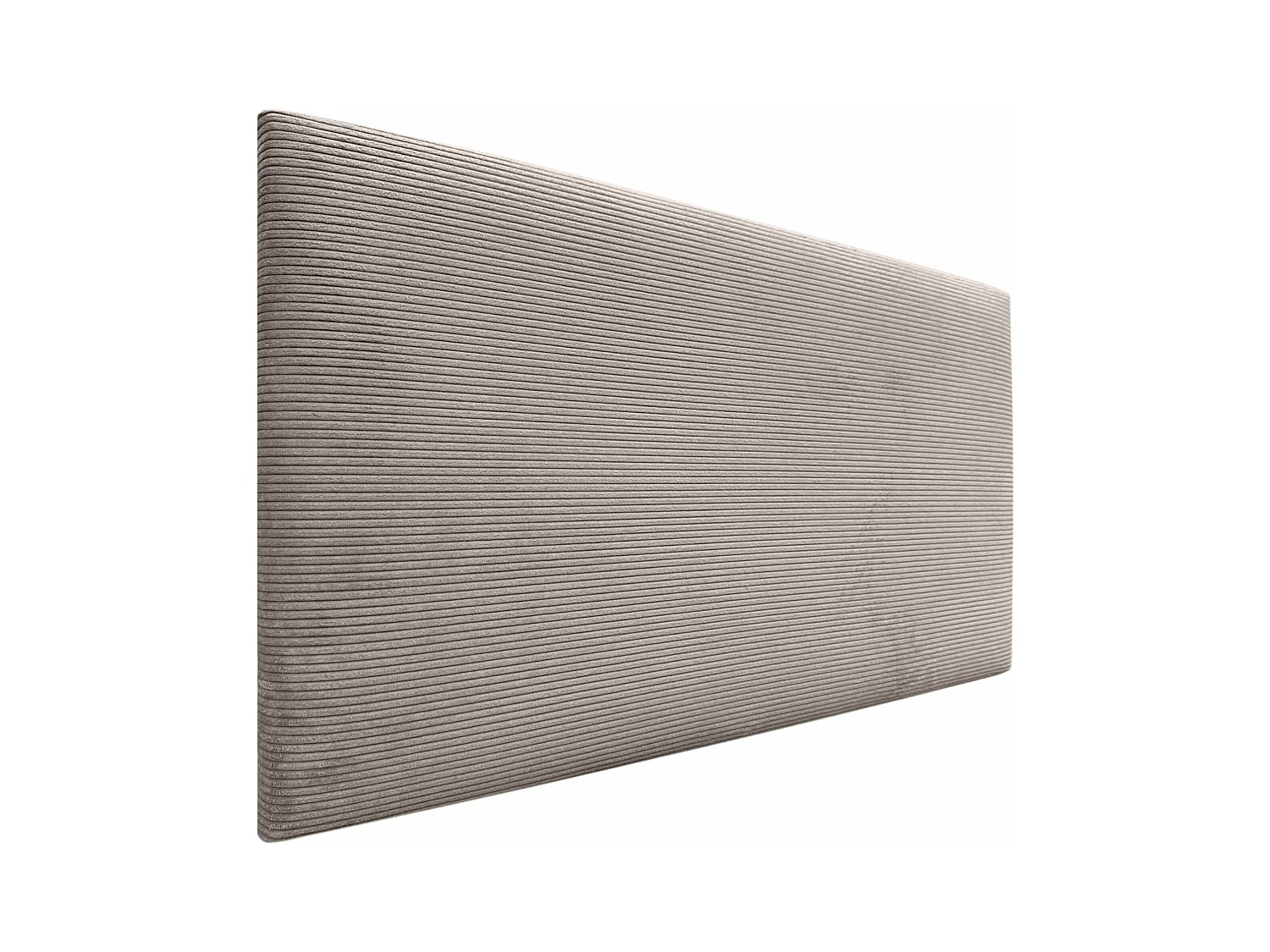 DHOME Tête de Lit Velours Côtelé Uni 90x50 Lits 80/90 - Marron