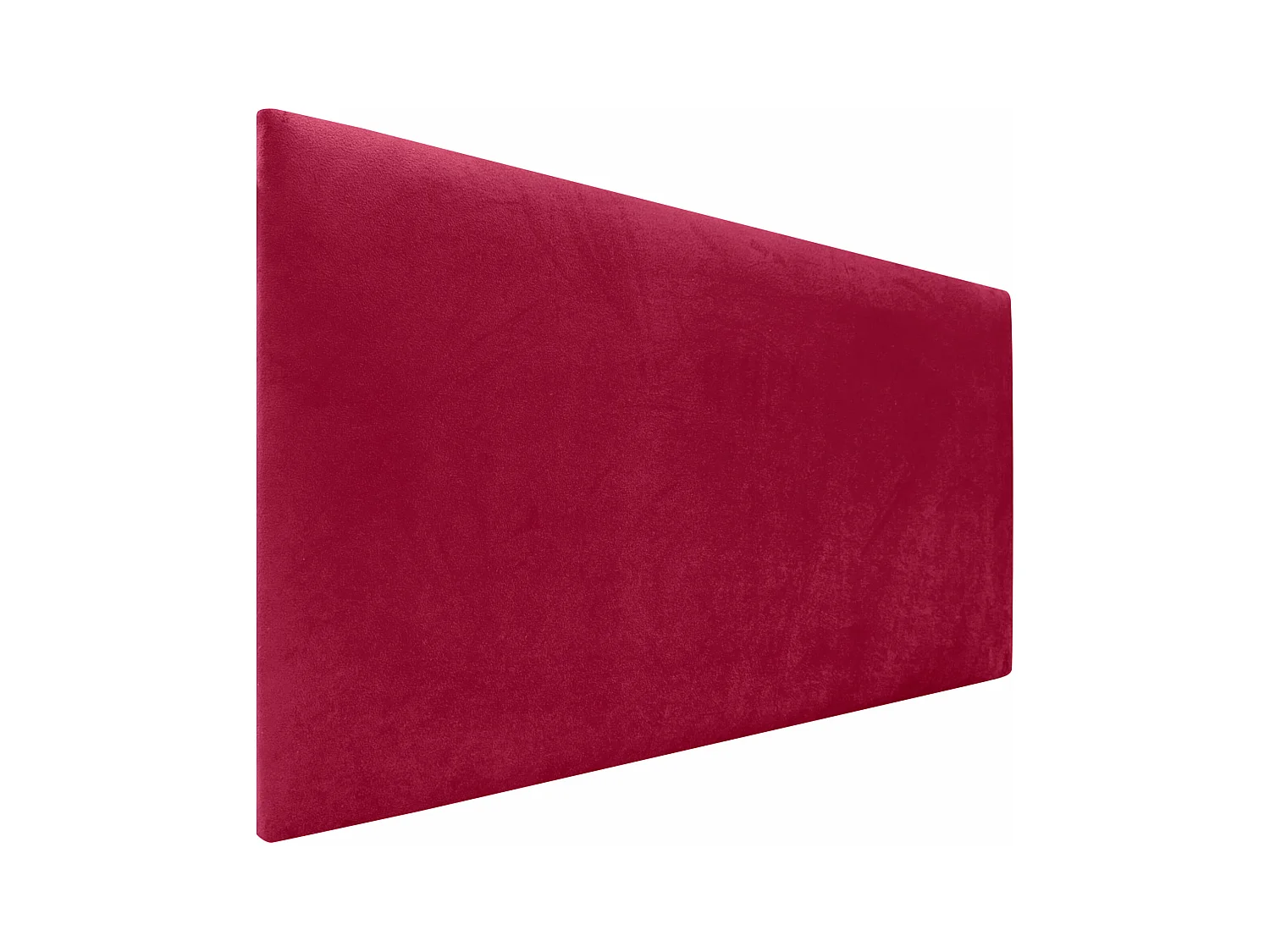 DHOME Tête de Lit Velours Lisse 95x50 Lits 80/90 - Rouge