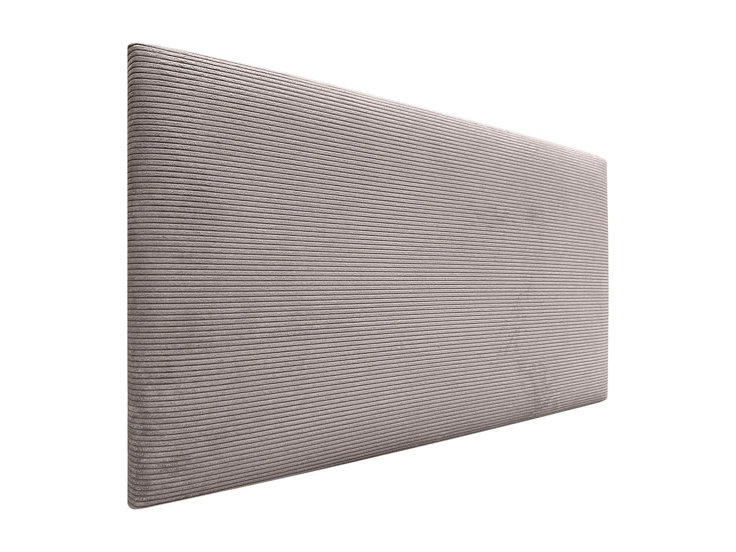 DHOME Testiera in velluto a coste liscio 80x50 Letti 80/90 - Marrone