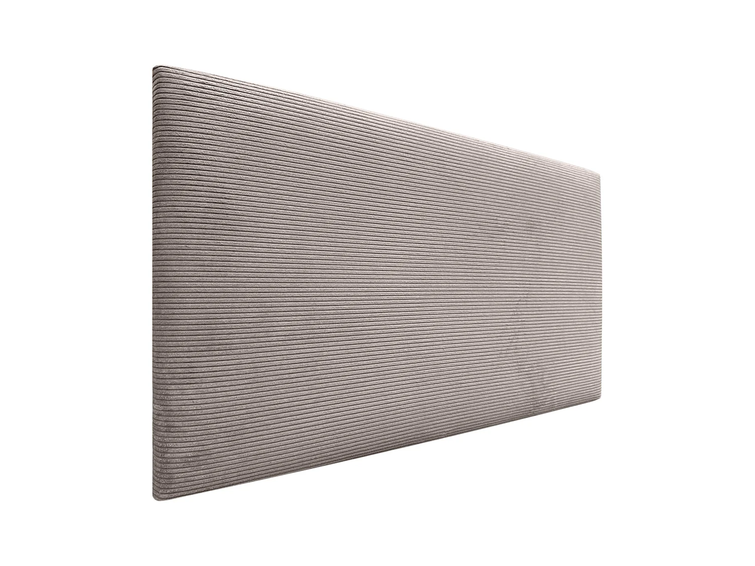 DHOME Tête de Lit Velours Côtelé Uni 80x50 Lits 80/90 - Marron