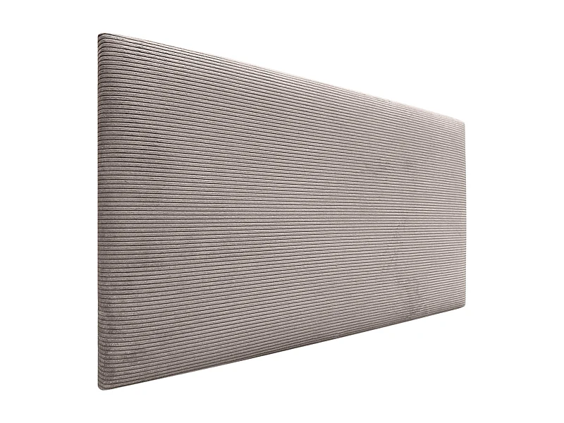 DHOME Tête de Lit Velours Côtelé Uni 80x50 Lits 80/90 - Marron