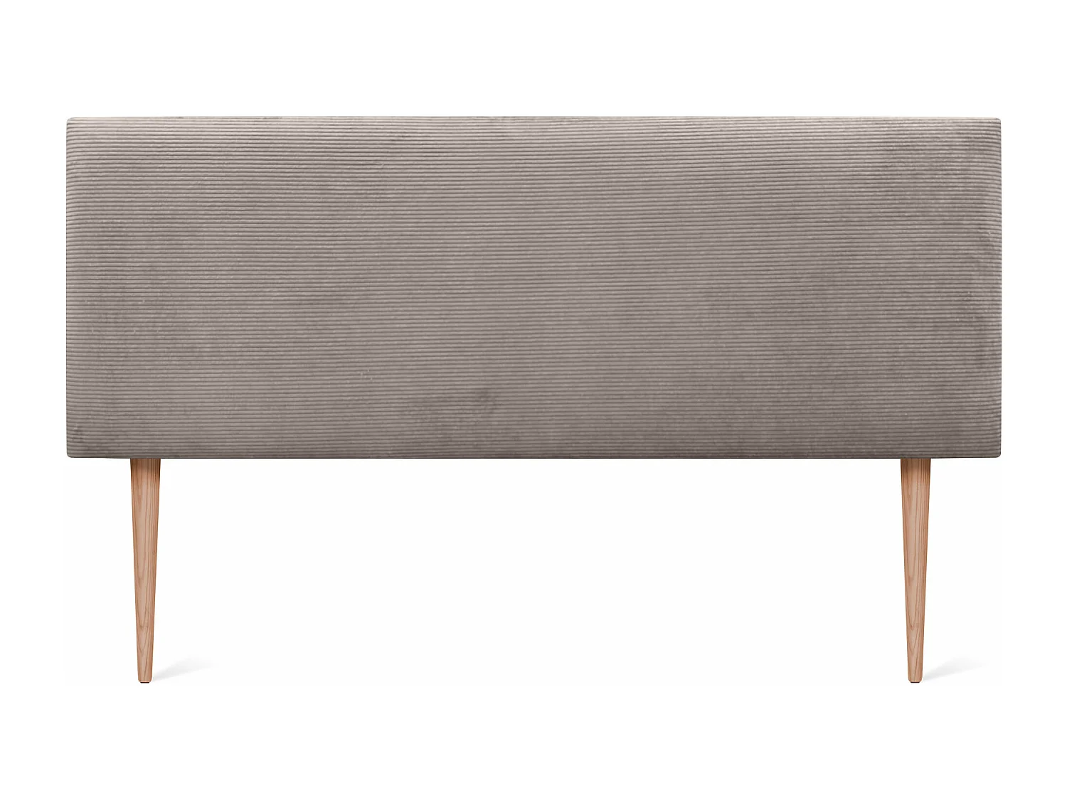 DHOME Effen Corduroy Hoofdeinde 135x105 met Bedpoten 120/135/140 - Bruin