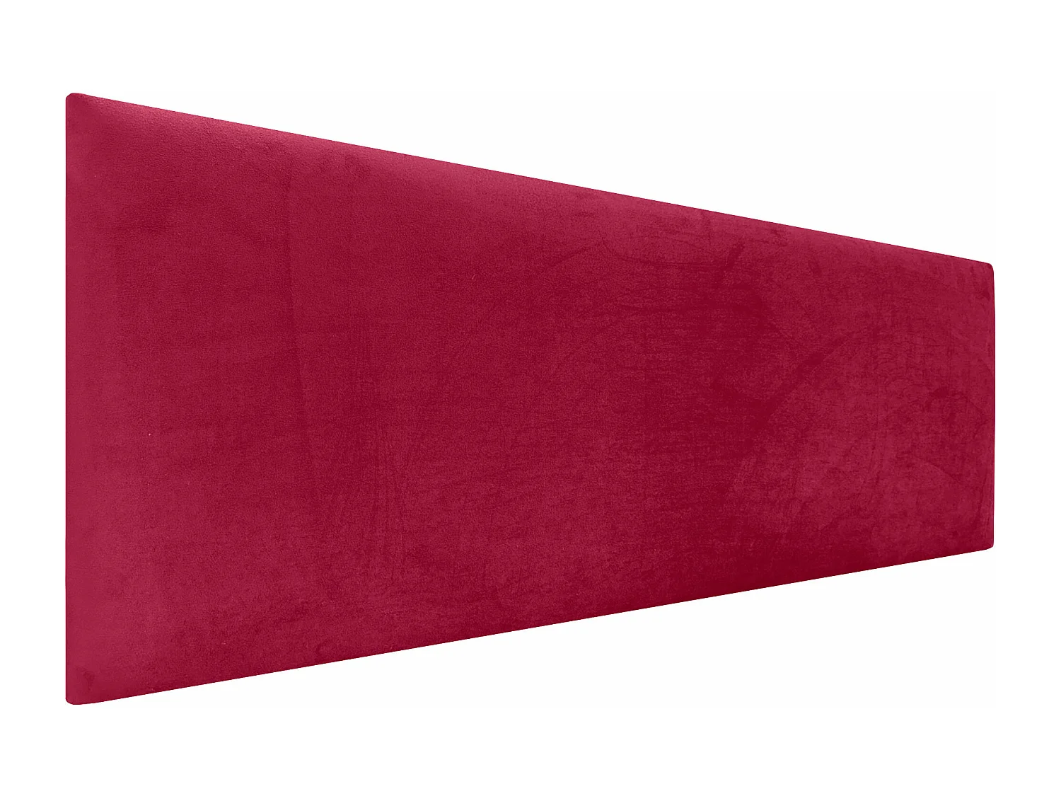DHOME Tête de Lit Velours Lisse 145x50 Lits 120/135/140 - Rouge