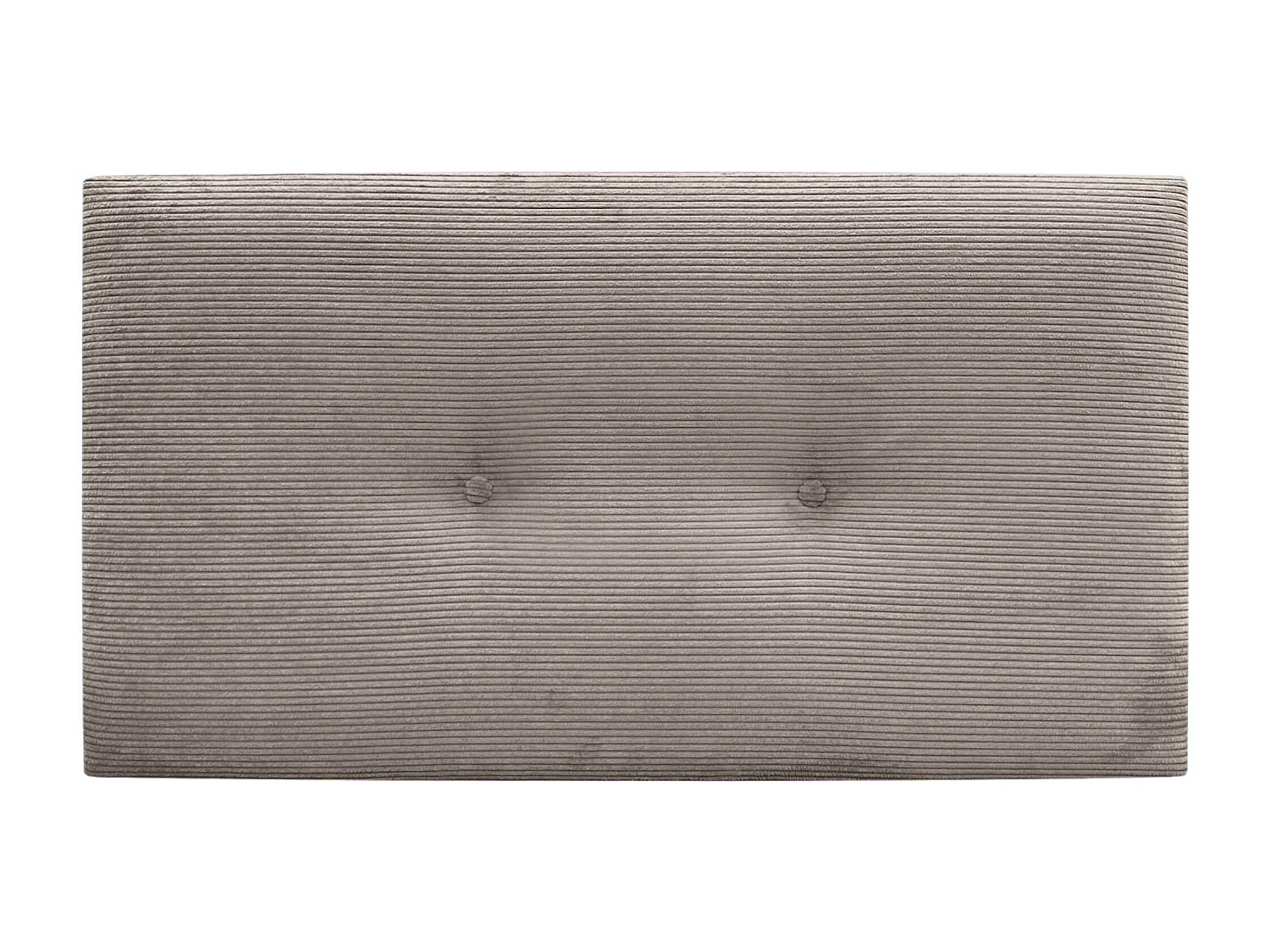 DHOME Tête de Lit Velours Côtelé Uni avec Boutons 90x60 Lits 80/90 - Marron