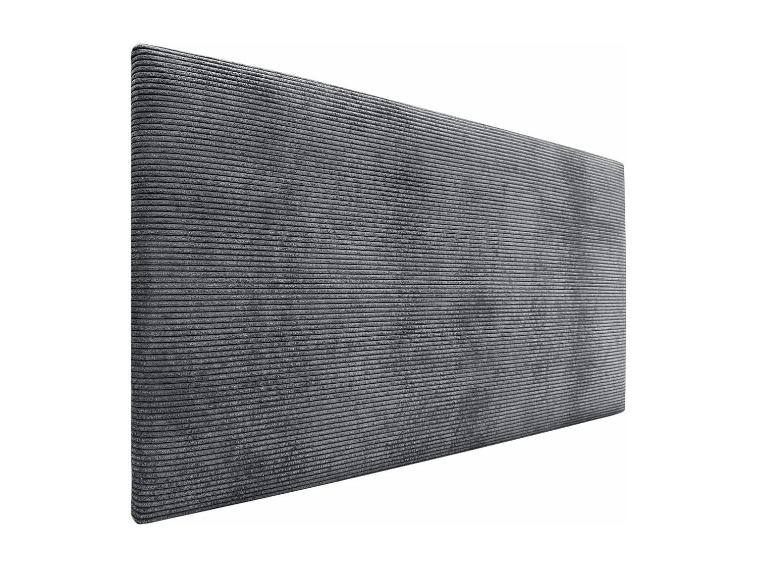 DHOME Tête de Lit Velours Côtelé Uni 105x60 Lits 105 - Gris Foncé