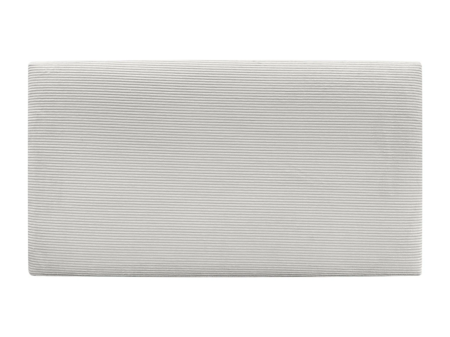 DHOME Tête de Lit Velours Côtelé Uni 90x50 Lits 80/90 - Blanc Os