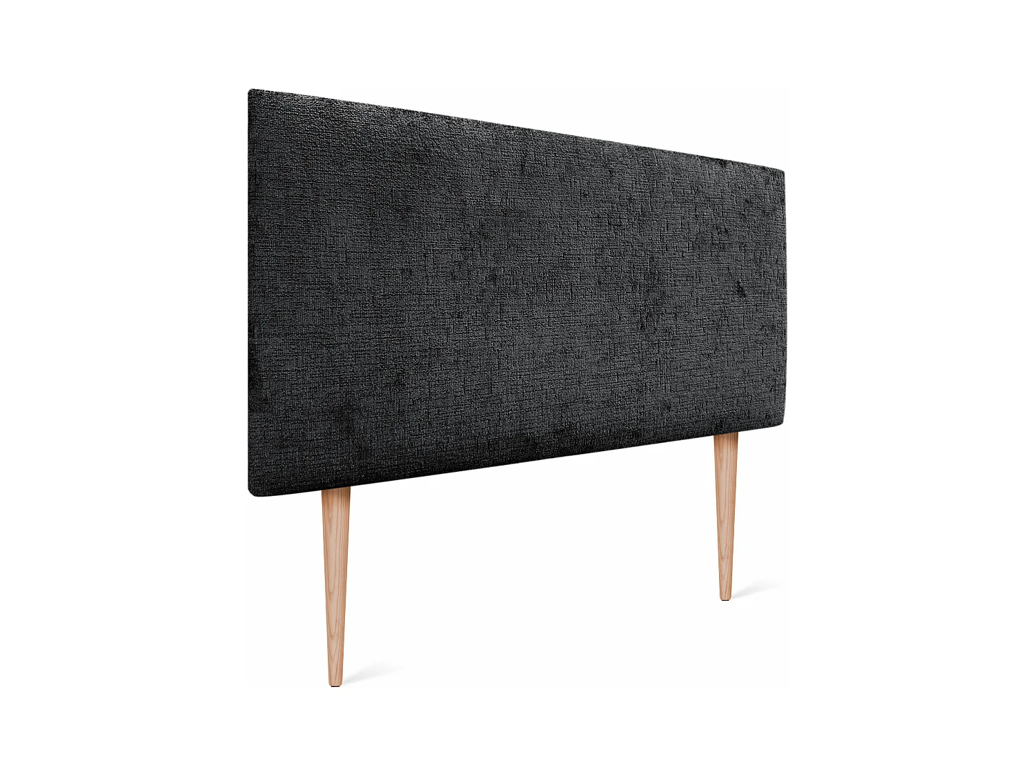 DHOME Tête de Lit laine 105x105cm naturelleDHOME avec pieds de Lit 105 - Noir