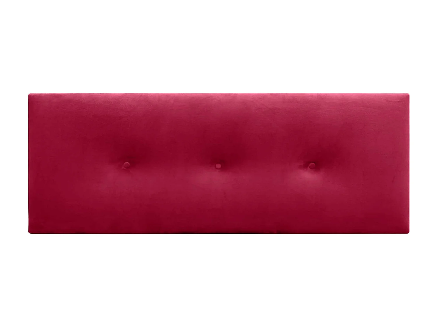 DHOME Tête de Lit Velours Lisse avec Boutons 150x60 Lits 150/160 - Rouge
