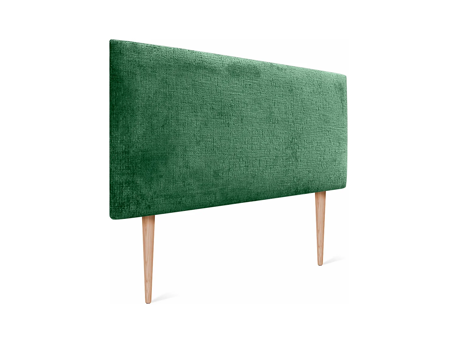 DHOME Testiera in Lana Naturale 110x105 cm con Gambe Letto 105/110 - Verde