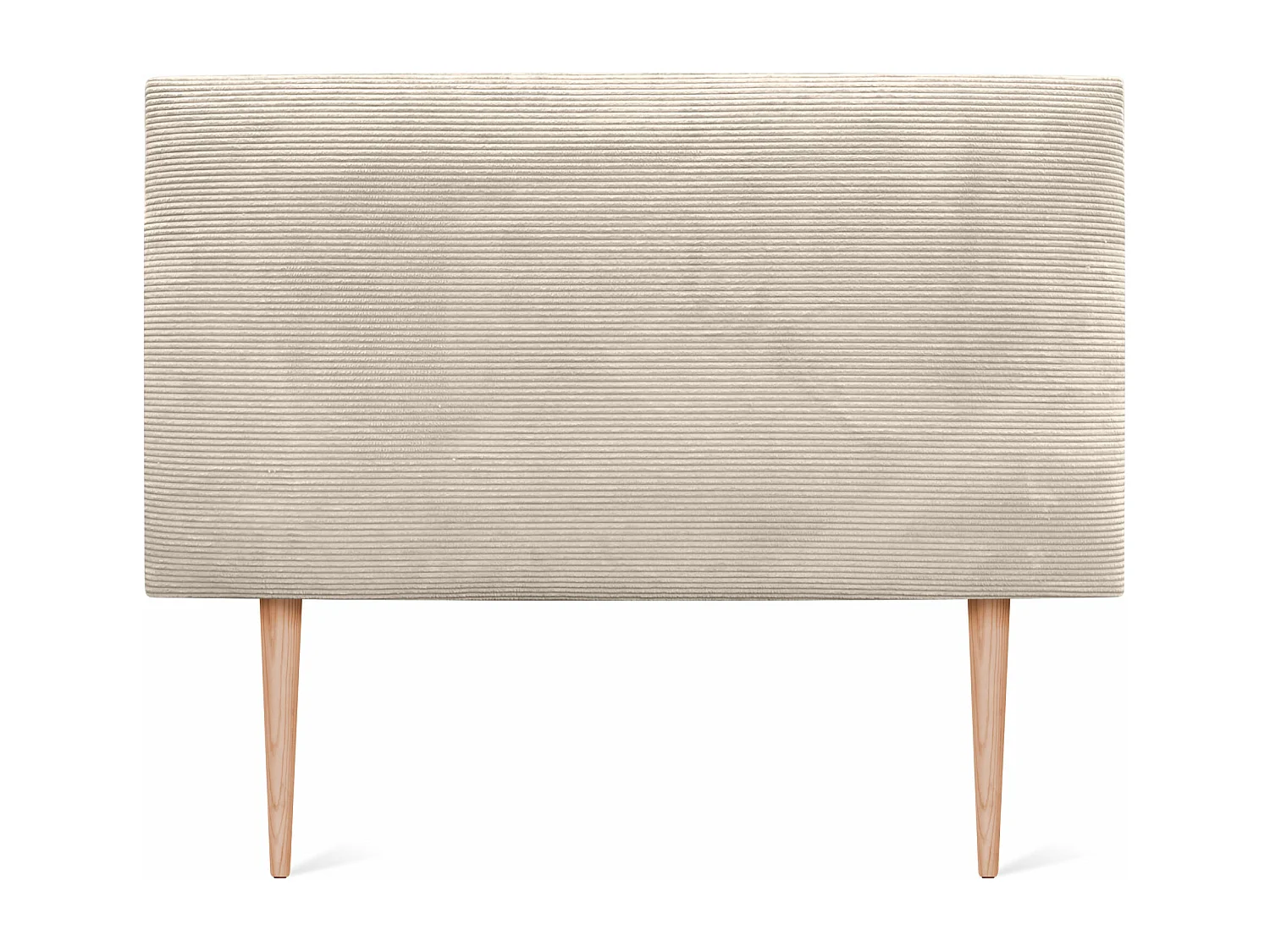 DHOME Effen corduroy hoofdeinde 160x105 met bedpoten 150/160 - Blauw