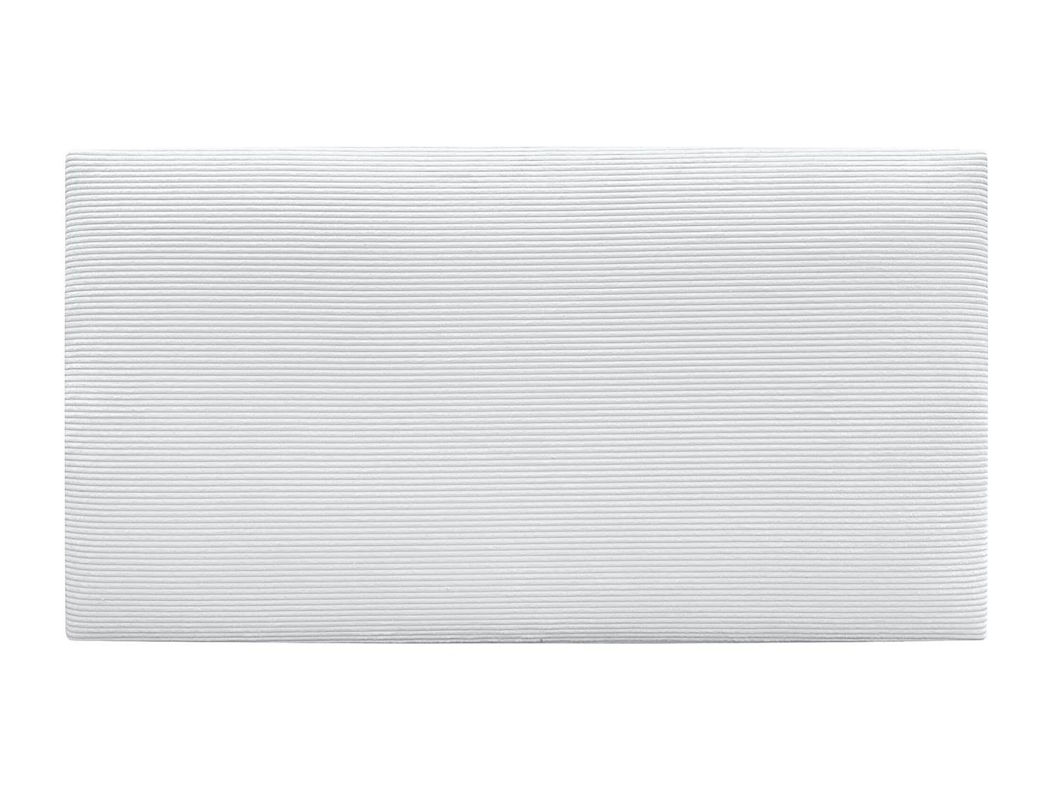 DHOME Effen corduroy hoofdeinde 80x60 bedden 80/90 - Wit