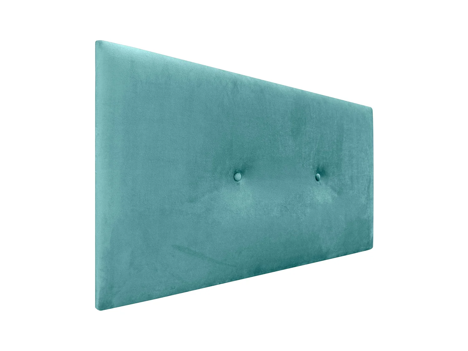 DHOME Tête de Lit Velours Lisse avec Boutons 105x60 Lits 105 - Turquoise