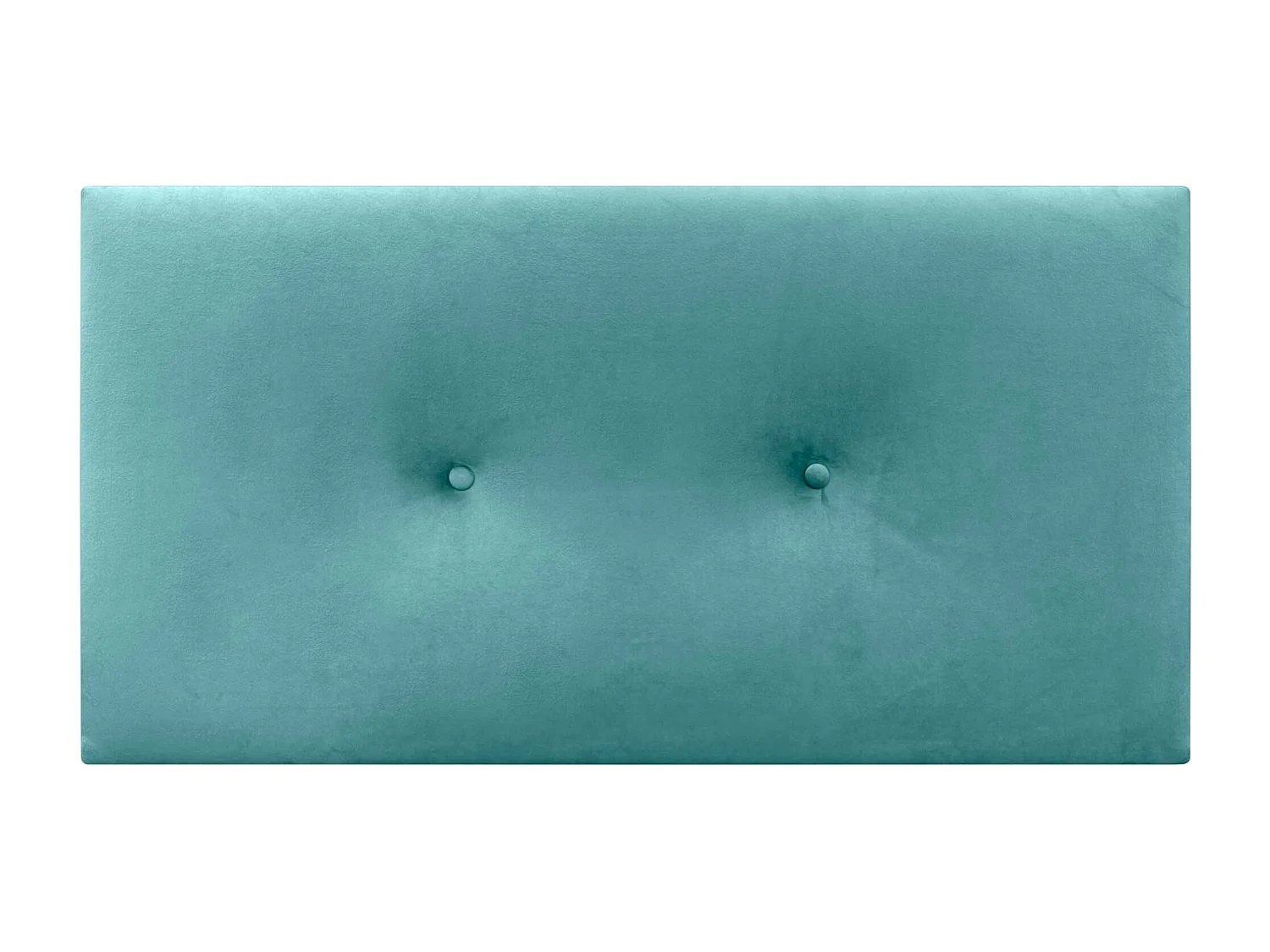DHOME Tête de Lit Velours Lisse avec Boutons 105x60 Lits 105 - Turquoise