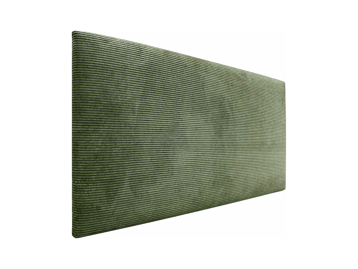 DHOME Tête de Lit Velours Côtelé Uni 90x60 Lits 80/90 - Vert Jungle