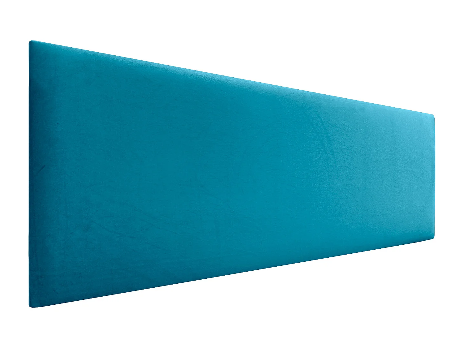 DHOME Tête de Lit Velours Lisse 135x50 Lits 120/135/140 - Bleu Clair