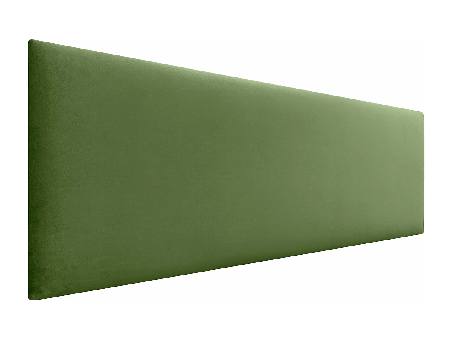 DHOME Tête de Lit Velours Lisse 135x50 Lits 120/135/140 - Vert Jungle