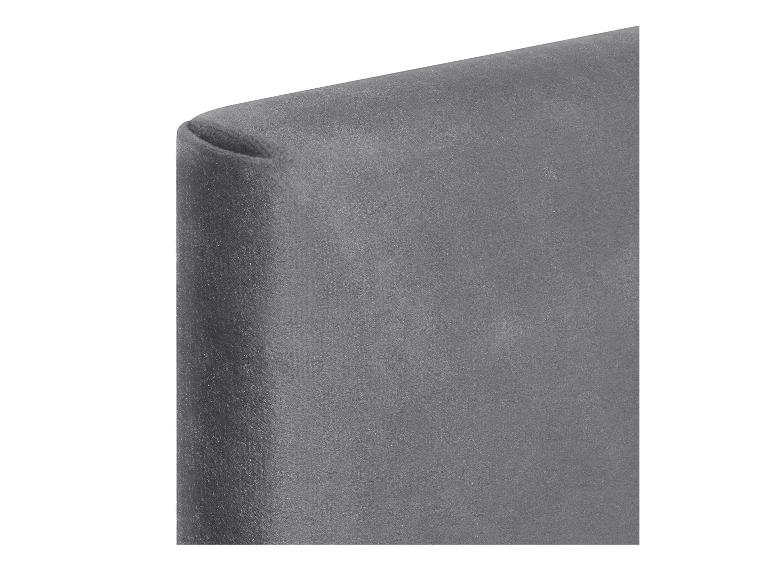 DHOME Kopfteil aus glattem Samt, 135 x 60 cm, Betten 120/135/140 – Aschgrau