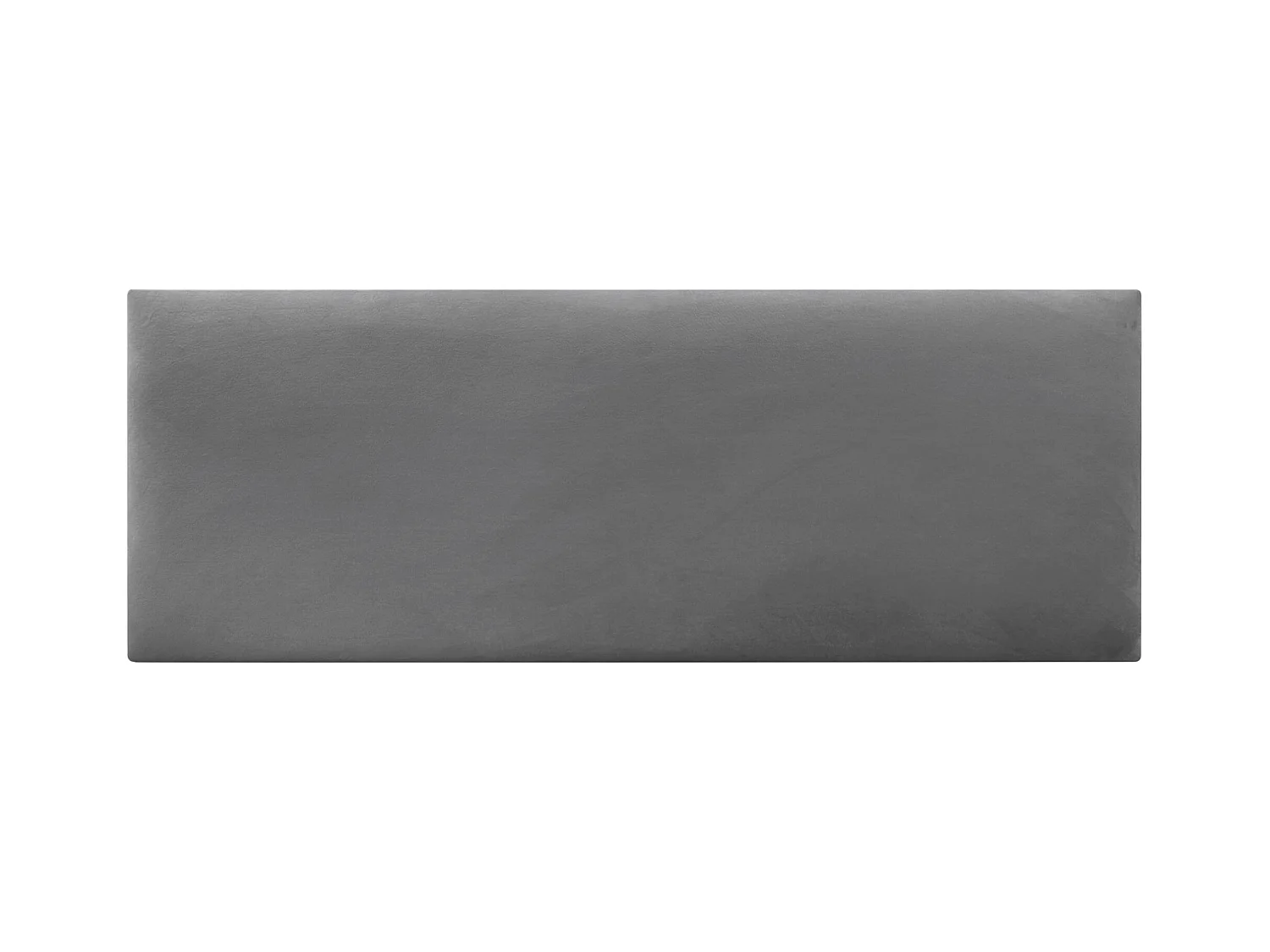 DHOME Kopfteil aus glattem Samt, 135 x 60 cm, Betten 120/135/140 – Aschgrau