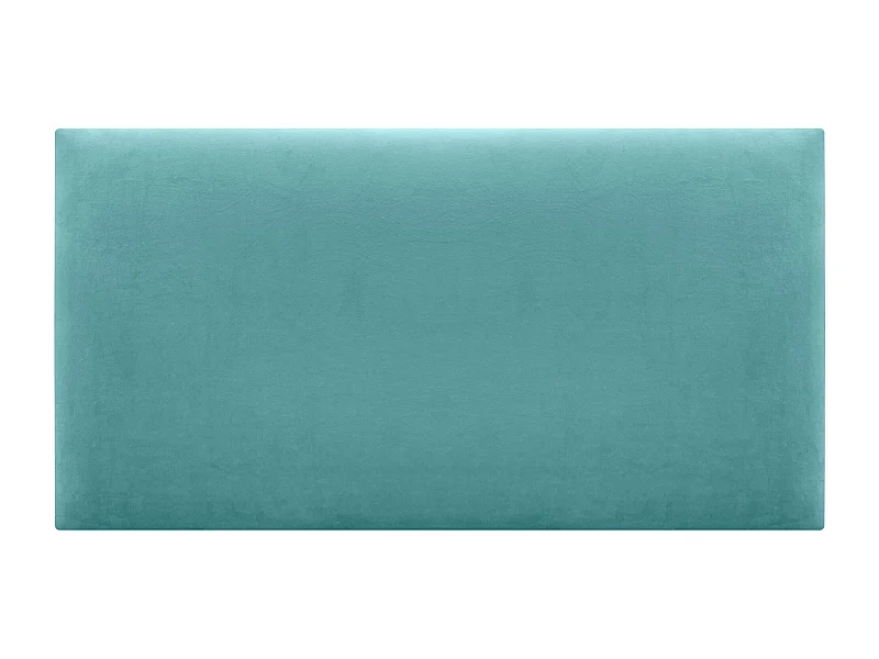 DHOME Glad fluwelen hoofdeinde 80x60 bedden 80/90 - Turkoois