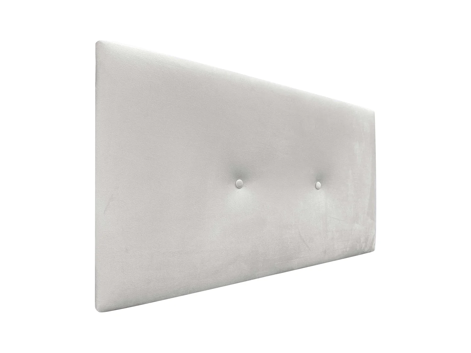 DHOME Tête de Lit Velours Lisse avec Boutons 110x60 Lits 105 - Blanc