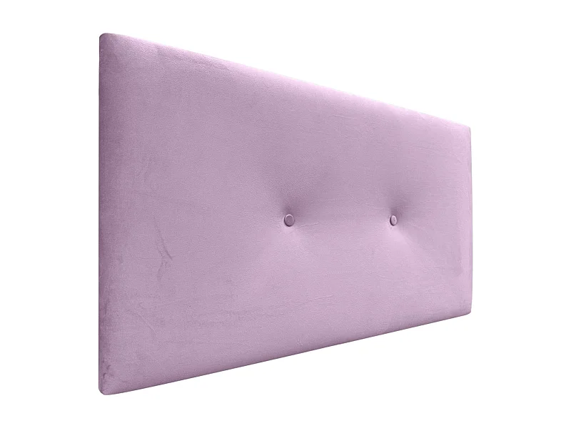 DHOME Kopfteil aus glattem Samt mit Knöpfen, 90 x 50 cm, Betten 80/90 – Rosa