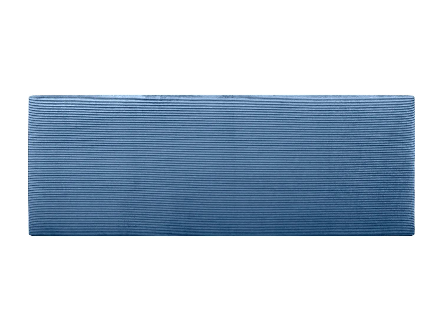 DHOME Tête de Lit Velours Côtelé Uni 145x60 Lits 120/135/140 - Bleu