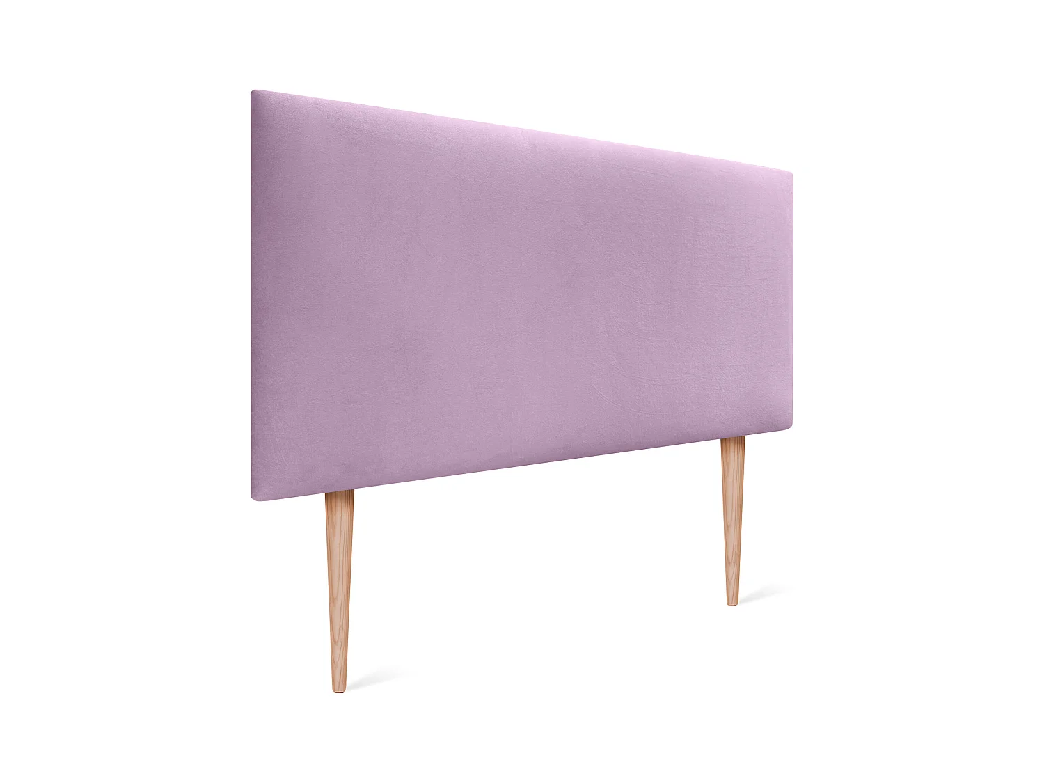 DHOME Tête de Lit Velours Lisse 90x115 avec Pieds de Lit 80/90 - Rose