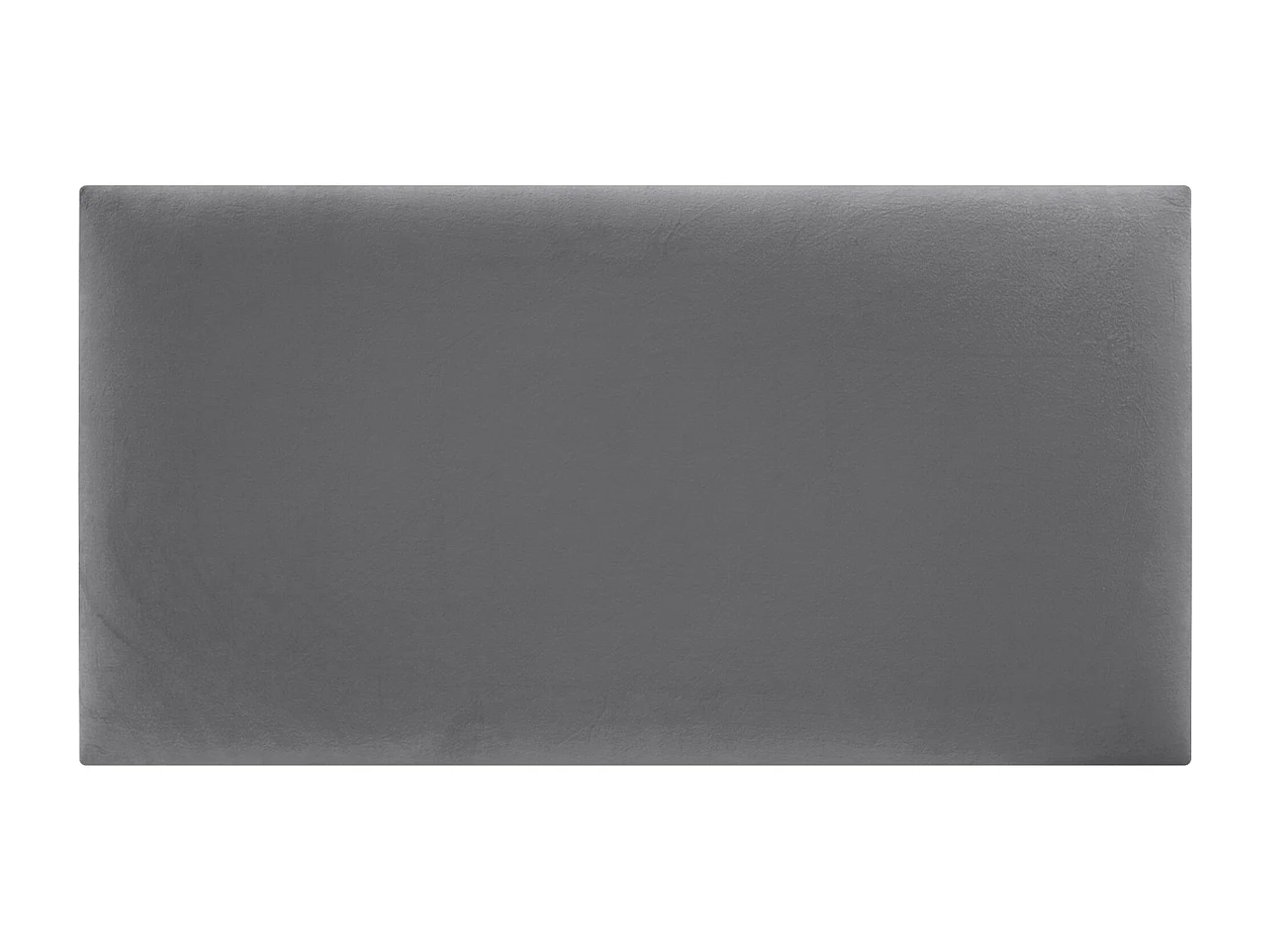 DHOME Tête de Lit Velours Lisse 90x50 Lits 80/90 - Gris Cendré