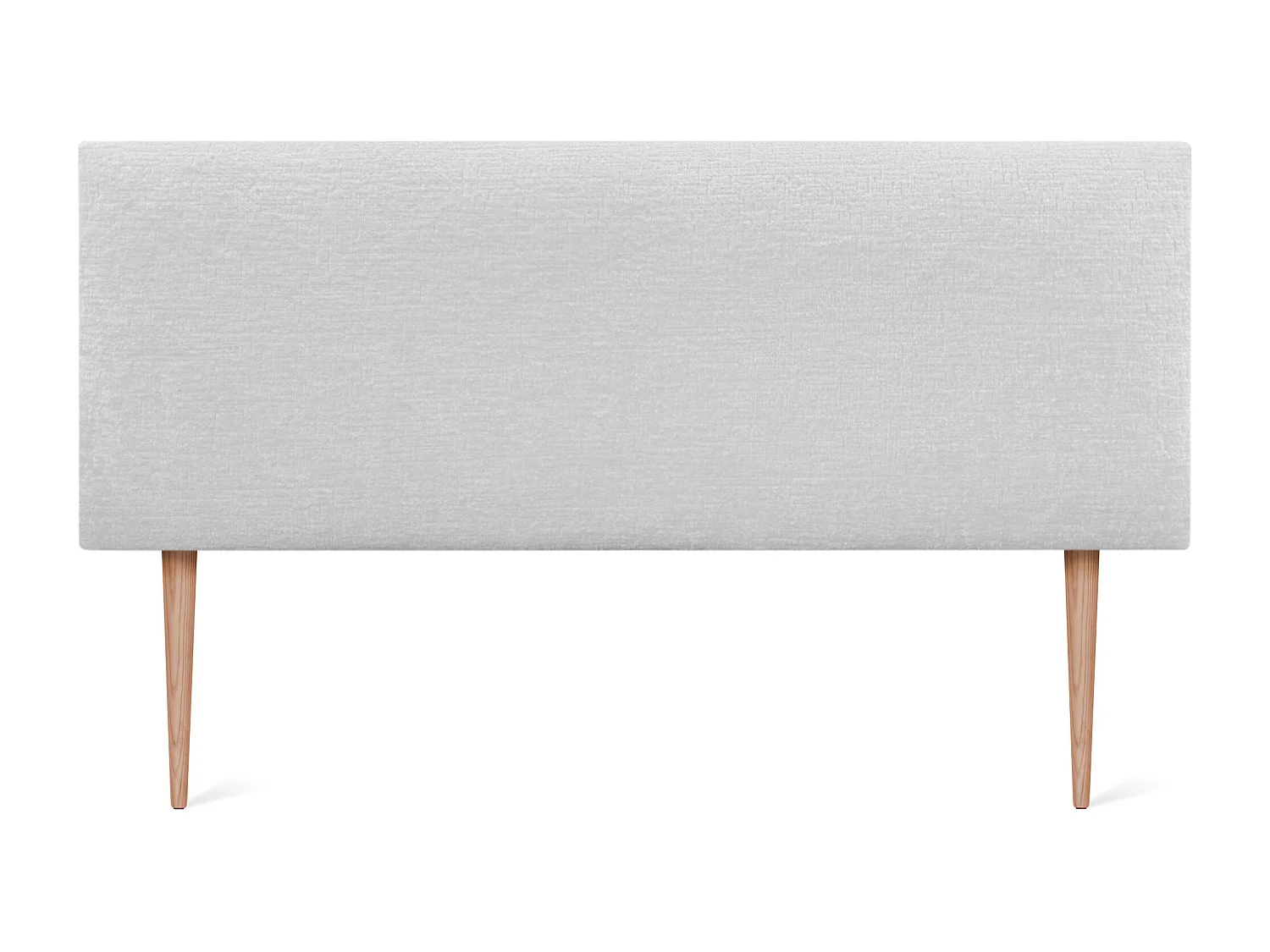 DHOME Cabeceira de Lã Natural 135x105cm com Pernas de Cama 120/135 - Branco