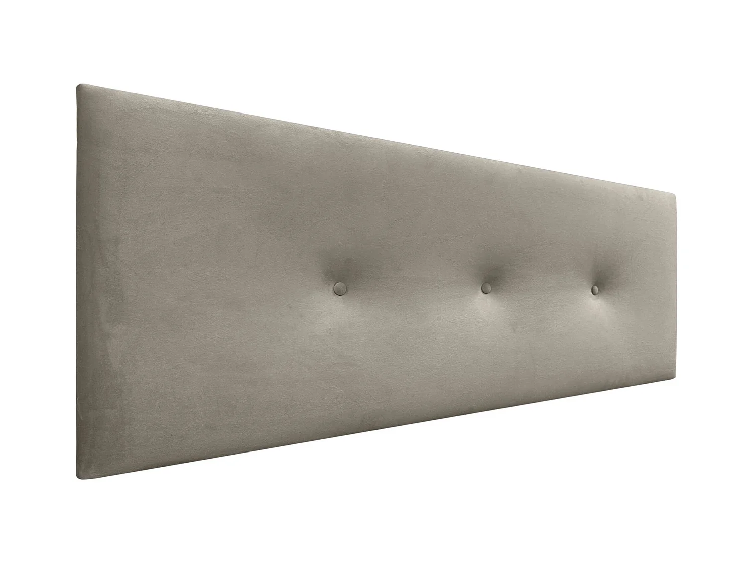DHOME Tête de Lit Velours Lisse avec Boutons 150x60 Lits 150/160 - Marron