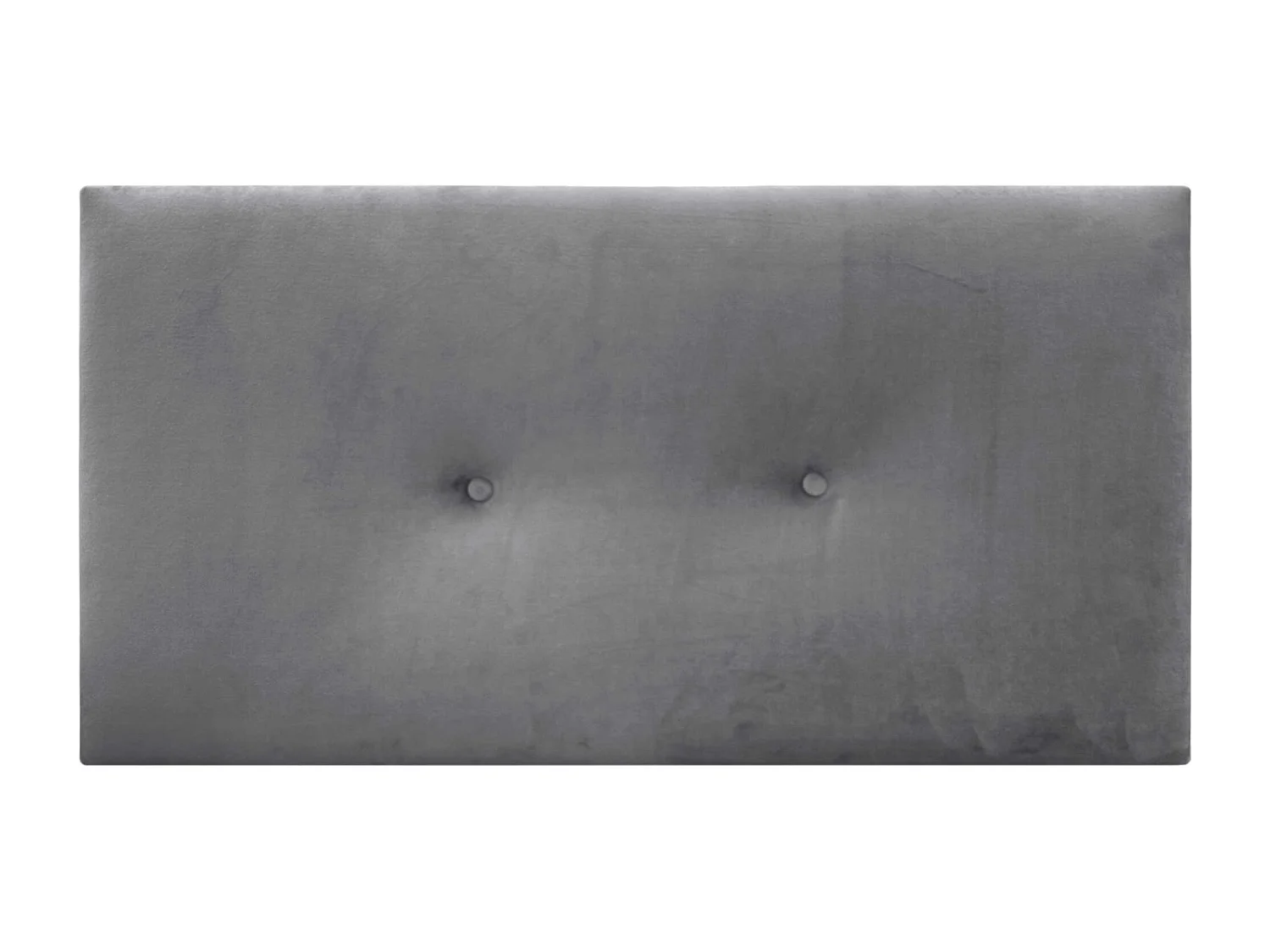 DHOME Tête de Lit Velours Lisse avec Boutons 95x50 Lits 80/90 - Gris Cendré