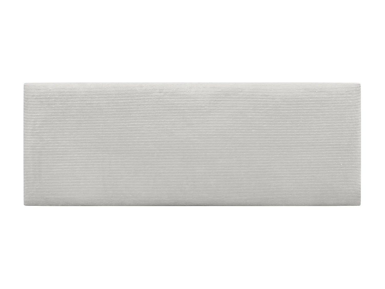 DHOME Tête de Lit Velours Côtelé Uni 150x60 Lits 150/160 - Blanc Os
