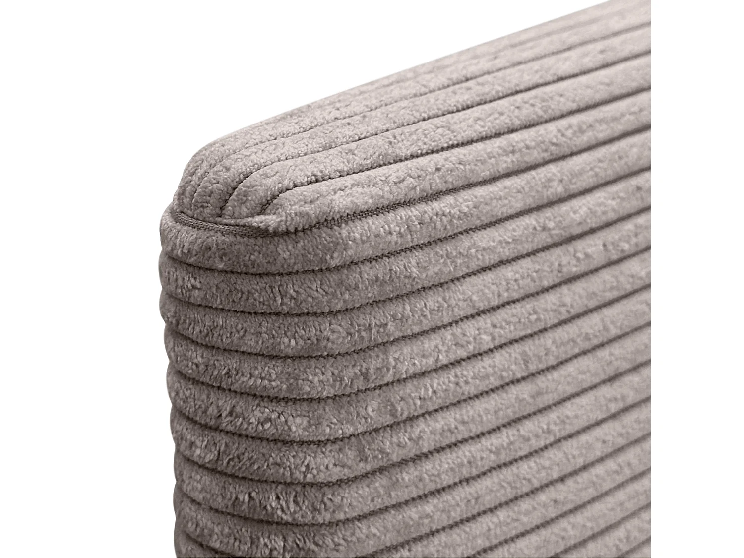 DHOME Testiera in Velluto a Coste Liscio 80x105 con Gambe Letto 80/90 - Marrone