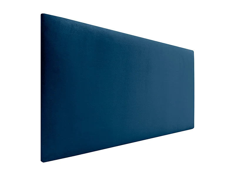 DHOME Kopfteil aus glattem Samt, 110 x 60 cm, Betten 105 – Blau