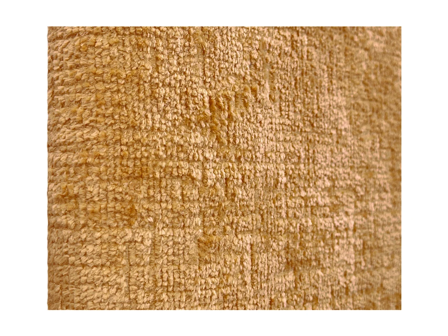 DHOME Tête de Lit laine naturelle 95x105cm avec pieds de Lit 90 - Moutarde