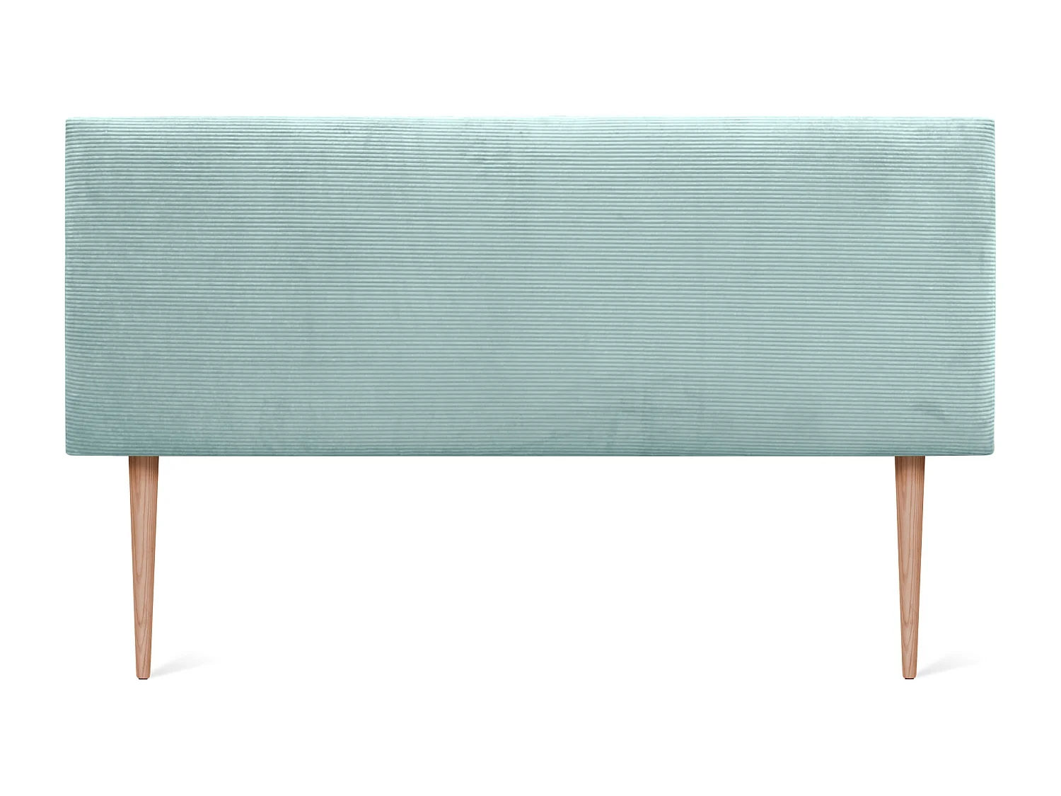DHOME Cabeceira de veludo liso 145x115 com pernas de cama 120/135/140 - Verde Aqua