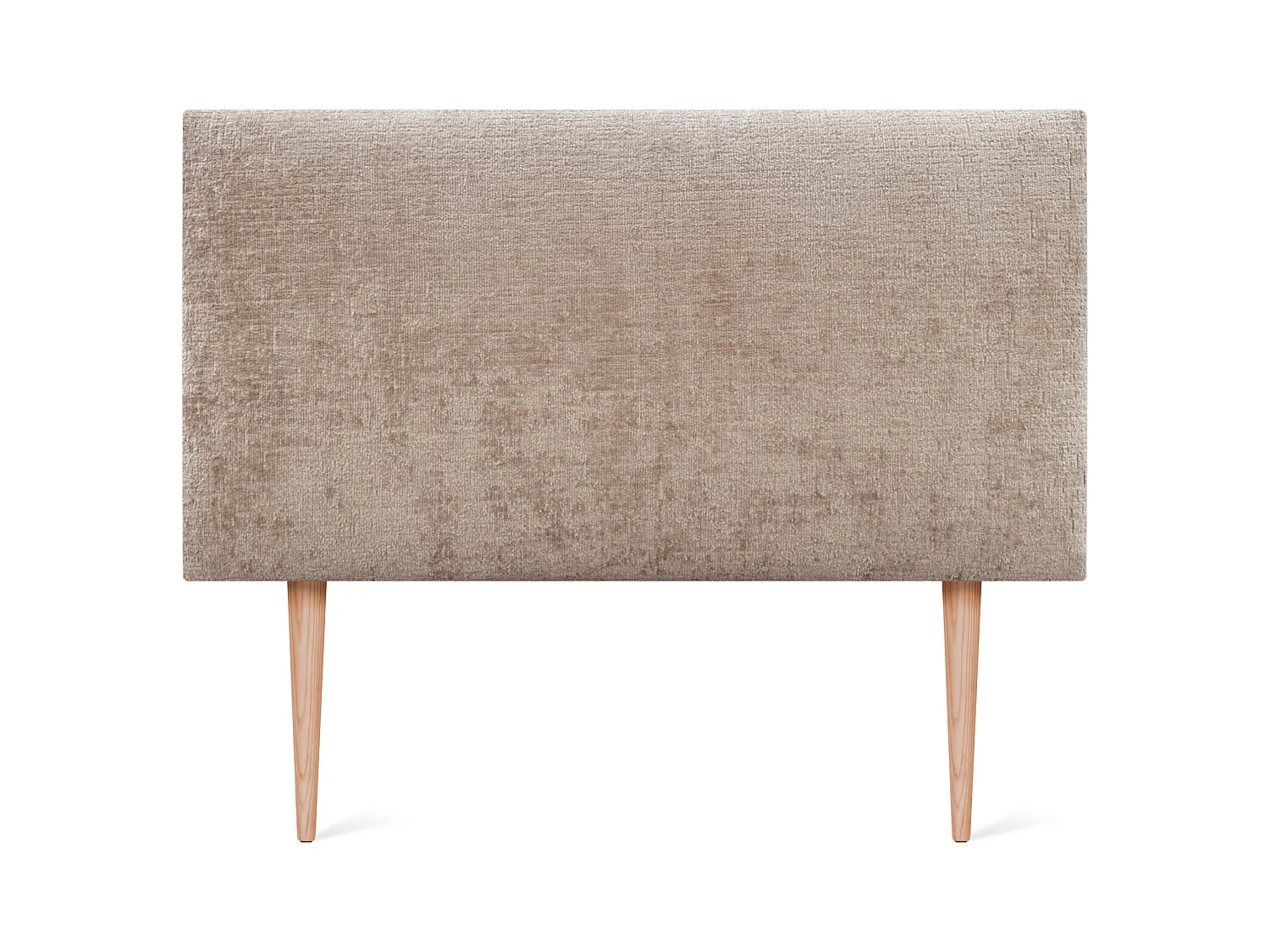 DHOME Tête de Lit laine naturelle 105x105cm avec pieds de Lit 105 - Marron clair